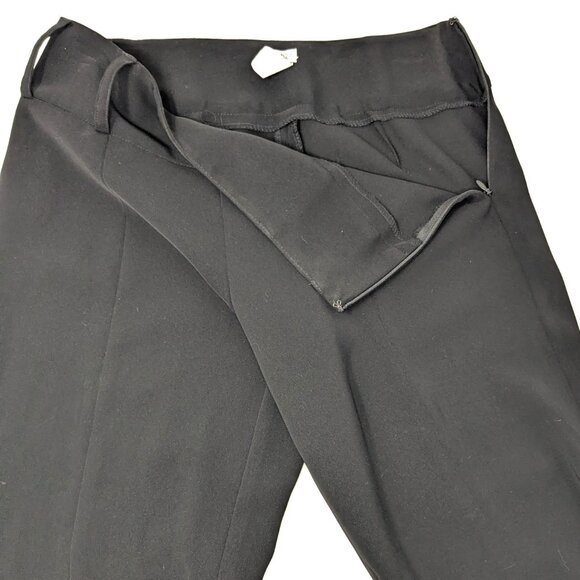 Cache Vintage Split Leg Pants Black Sz 2 Flare Leg 90s Y2K - Picture 10 of 16